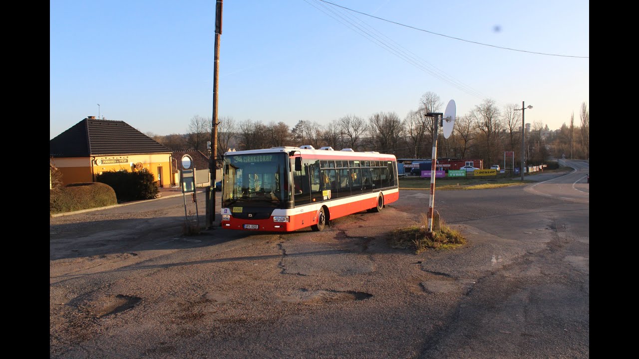 Linka 34  Vozovna - Mrakodrap - Třemošná, ves | pohled z kabiny