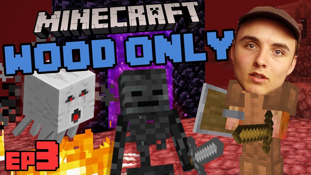In the Nether without Upgrading from Wood