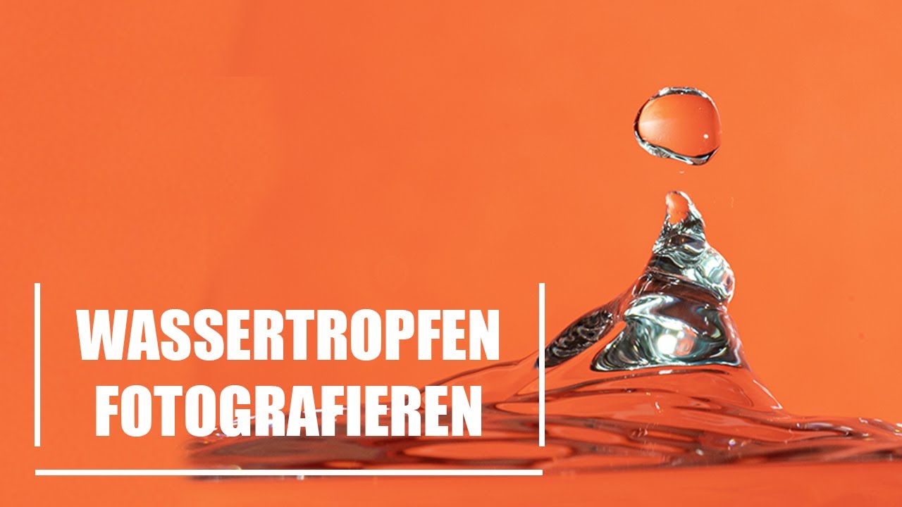 Wassertropfen einfach zuhause fotografieren - Kreative Fotoideen #1