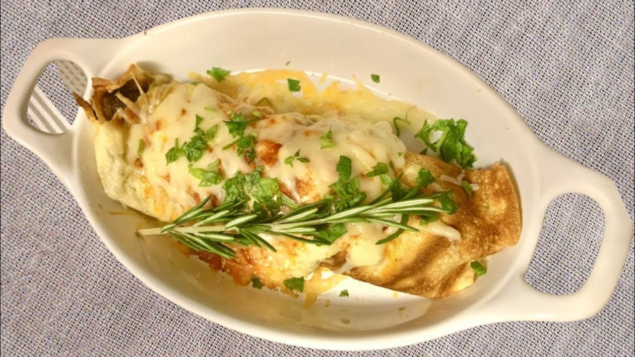 Chicken and Mushroom Crepes Recipe | French Dish | Cooking With Liz