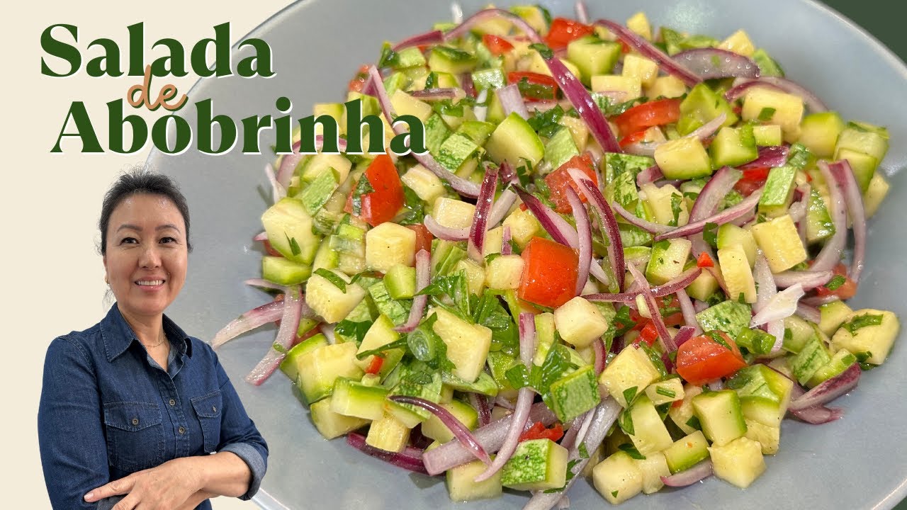 SALADA DE ABOBRINHA ITALIANA | Salada prática, rápida e crocante