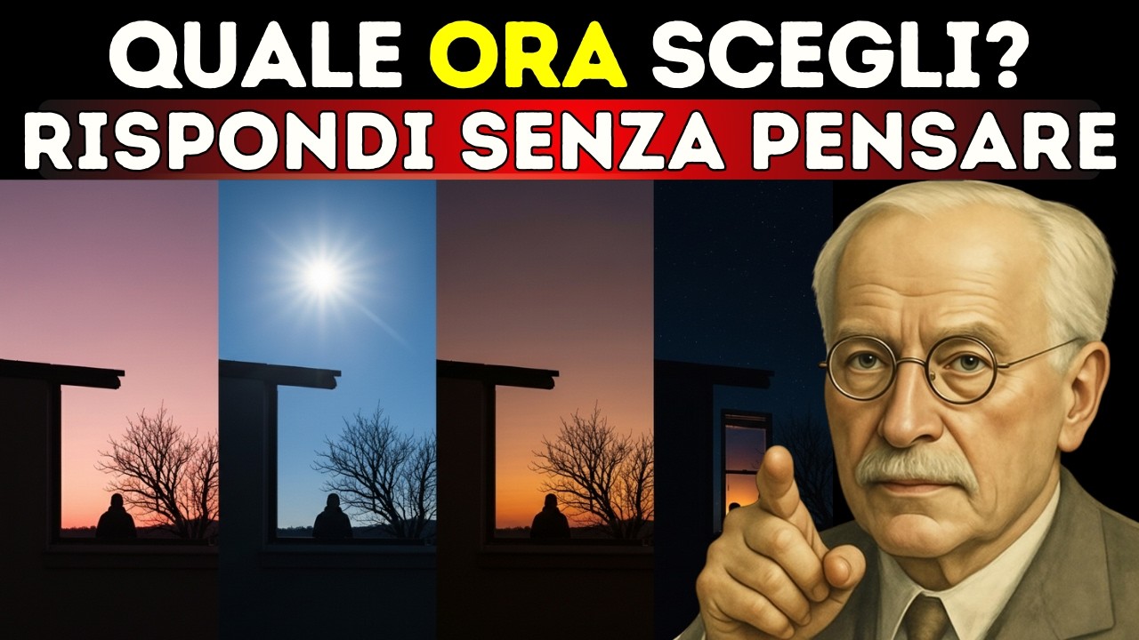 L'ORA DEL GIORNO CHE SCEGLI RIVELA QUANDO SEI VERAMENTE TE STESSO | JUNG TEST