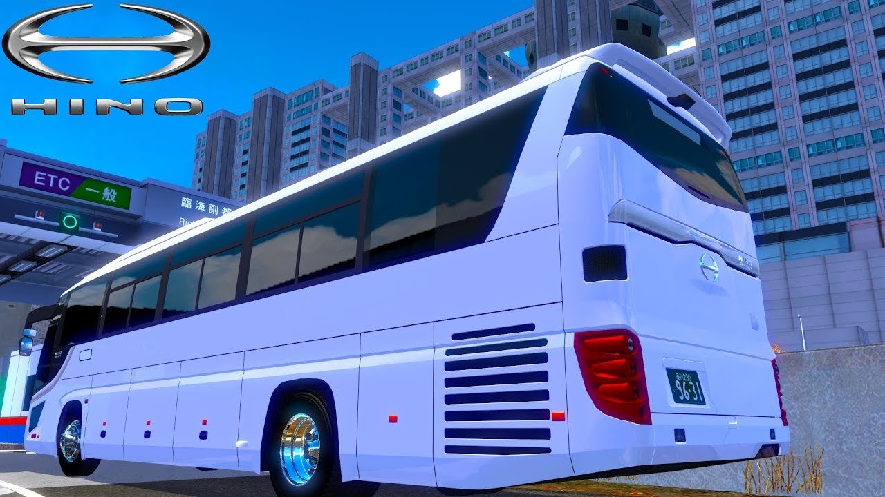 【ETS2】日野セレガで東京をドライブ!首都高を経由して東京-川崎 走行テスト1080p60fps