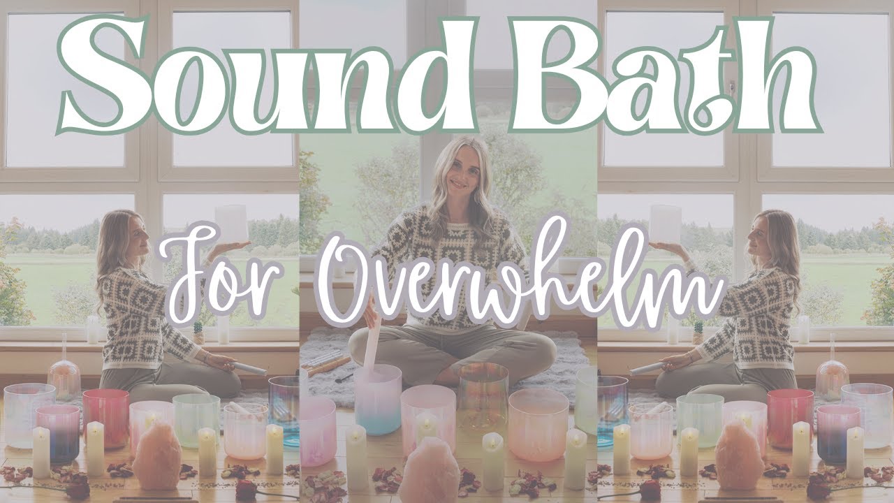 15 Minute 432hz Quartz Crystal Sound Bath to Support Overwhelm ✨