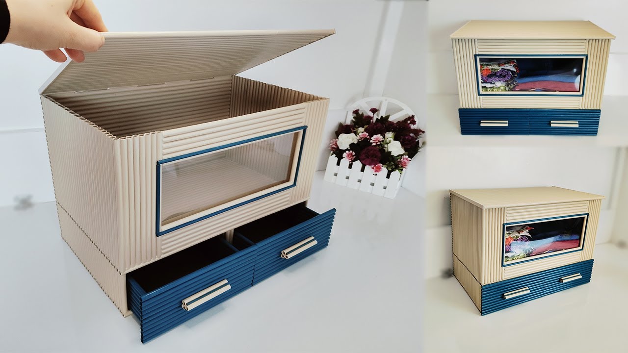 Без Необходимости В Столярных Навыков! - DIY Бумажный Сундучок