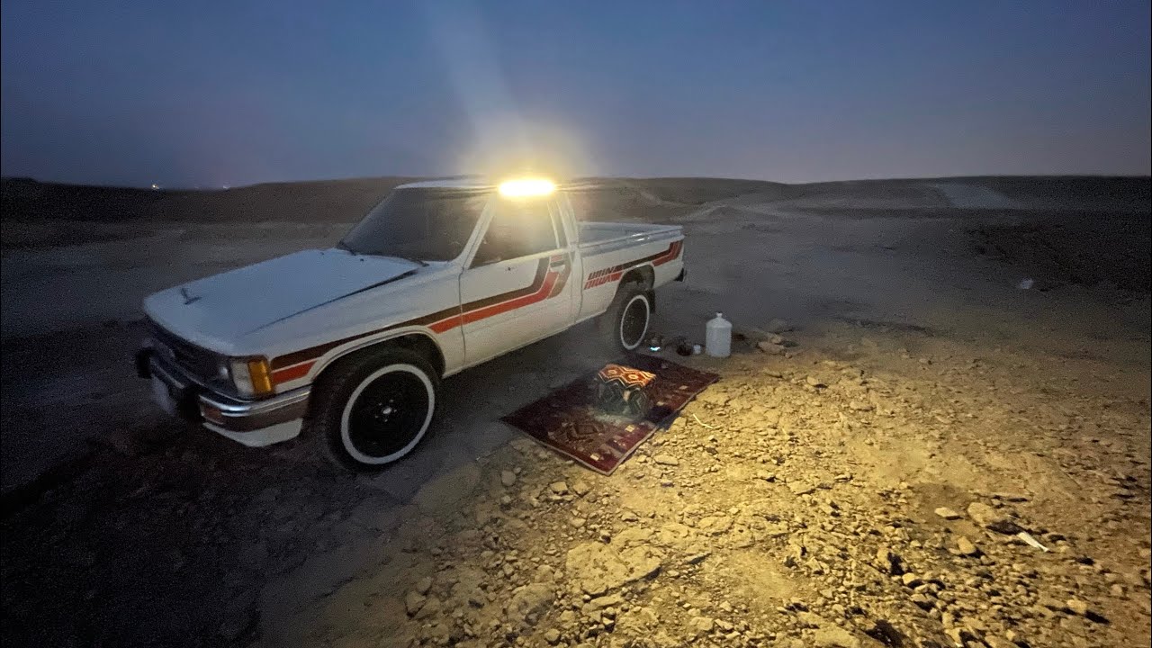 ركبنا لد مخفي في الجنب مع تمديد الكهرب هايلوكس 1987