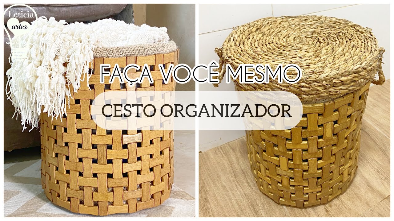 CESTO COM GALÃO DE ÁGUA E MADEIRA | FAÇA VOCÊ MESMO #CARADELOJA