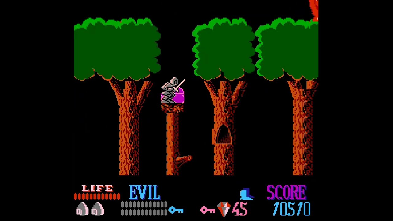 NES Wizards & Warriors - Off-Map Gamebreak Glitch
