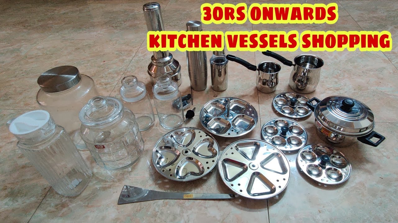 Kitchen vessels & Glass Containers Shopping Haul with Price | New to Our Kitchen