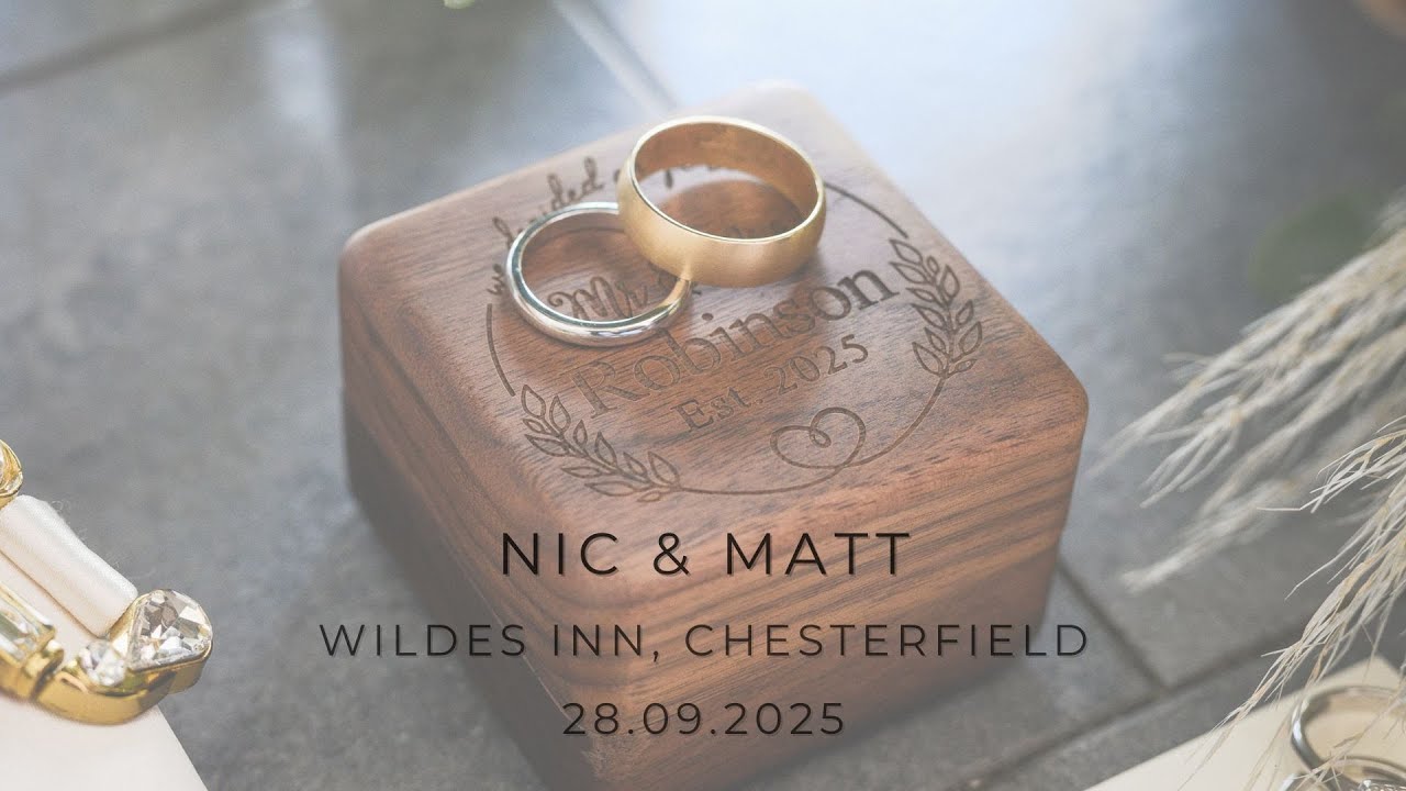 Nic & Matt | Official Wedding Movie Wildes Inn, Chesterfield |28.09.2025