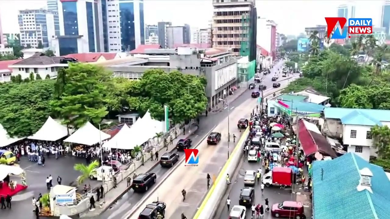 MSAFARA WA RAIS SAMIA UKIONDOKA BAADA YA KUAGA MWILI WA KARDINALI PENGO