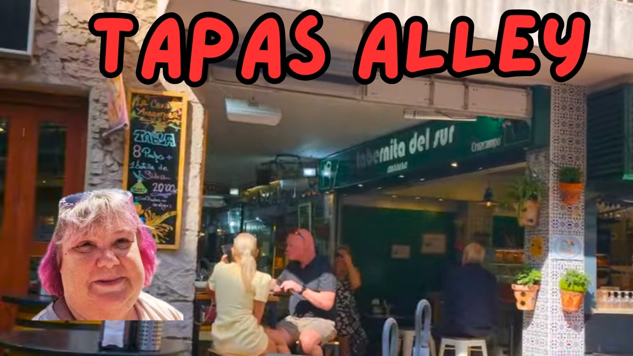 Benidorm Tapas Alley Walk | Famous Old Town Food Street Tour  #benidorm #tapas #food