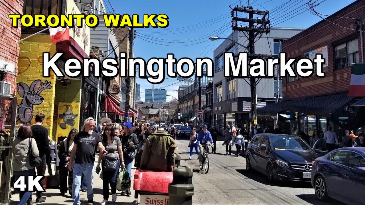 Toronto Walks - Kensington Market in the spring [4K]