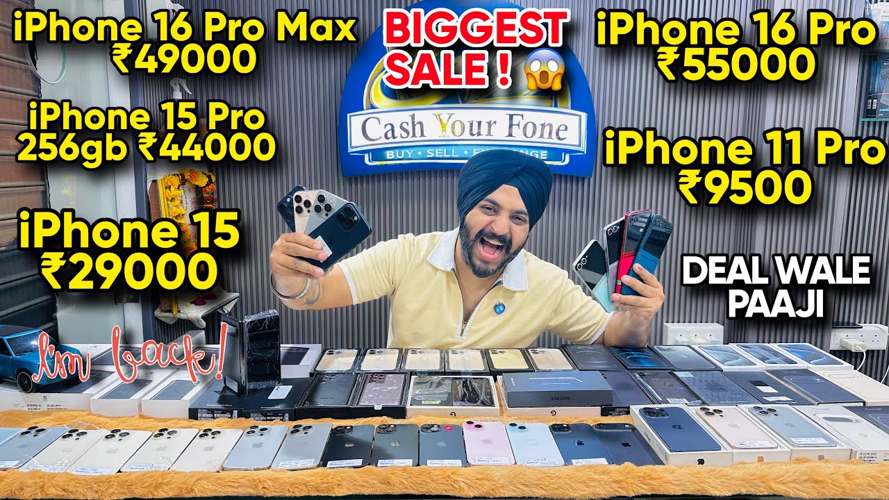 Biggest iPhone Sale Ever 🔥 I Cheapest iPhone Market | Second Hand Mobile | iPhone16 Pro iPhone 17