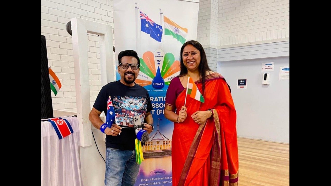 President Divya Ravikumar at Celebrations of Republic Day 🇮🇳 and Australia Day  🇦🇺 by FINACT 🥳