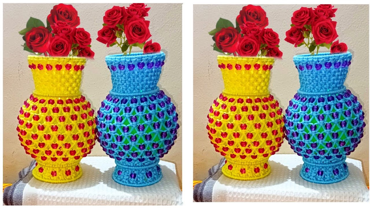 Macrame Flower Pot 2022/New design Macrame Flower Pot/#macrameflowerpot #flowerpot #flowerpotmaking