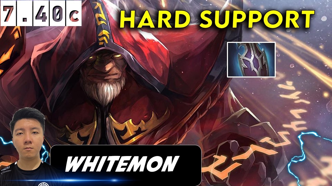 Whitemon Warlock Hard Support - Dota 2 Patch 7.40c Pro Player Full gameplay