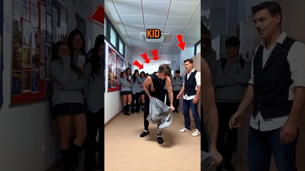 Little Boy Shocks Teacher with Incredible Push-Up Challenge! #gamtng #unexpected