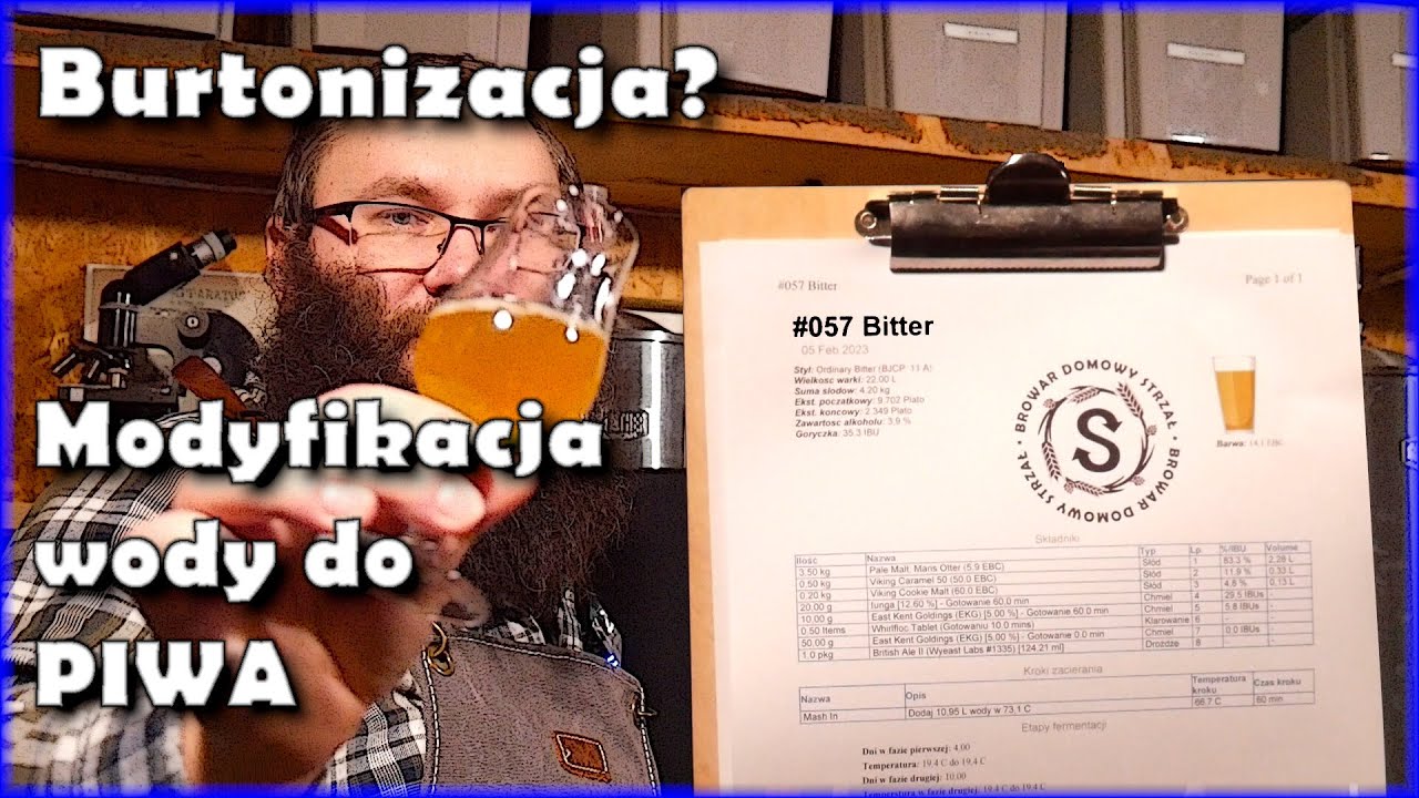 Warzenie piwa brytyjskiego, gorzkiego Bitter 🍺 Modyfikujemy wodę czyli co to jest burtonizacja?💧