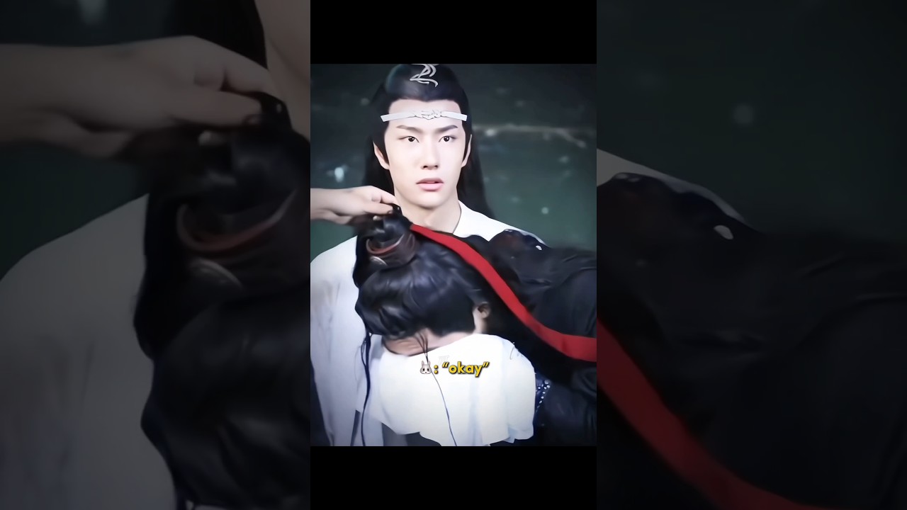 his reaction 😨 ! #cdrama #bjyx #theuntamed #mdzs #weiwuxian #lanzhan #wangyibo #xiaozhan #bts