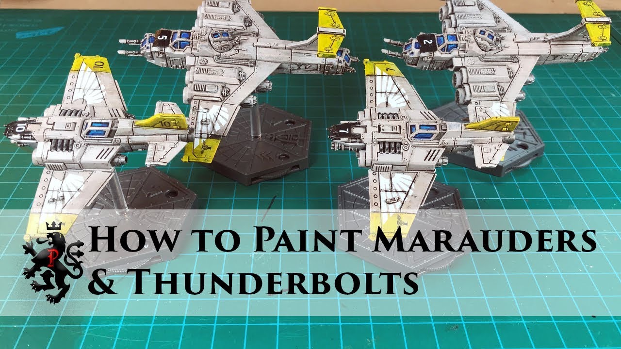 How to Paint - Imperial Navy - Aeronautica Imperialis - Thunderbolt - Marauder