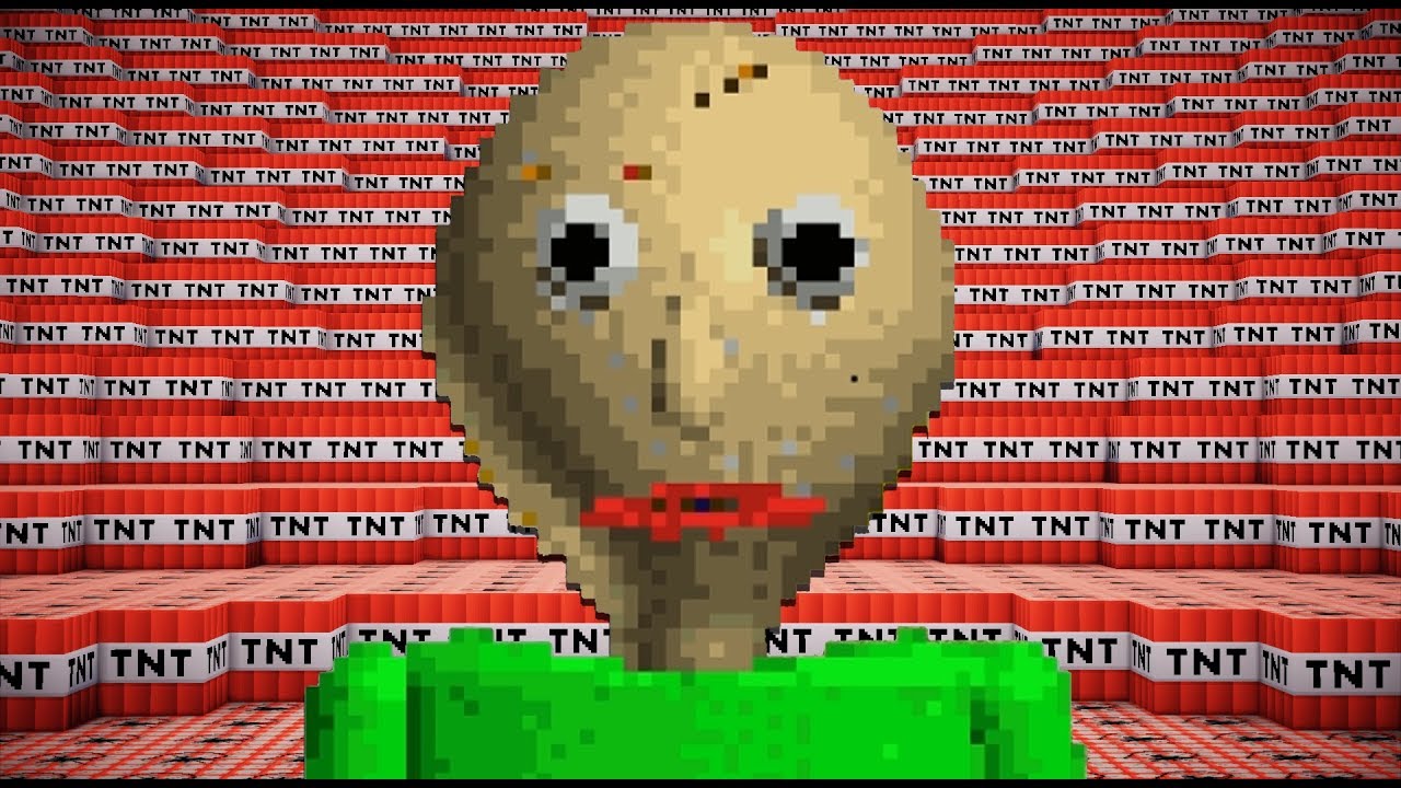 100,000 TNT VS BALDI | Minecraft
