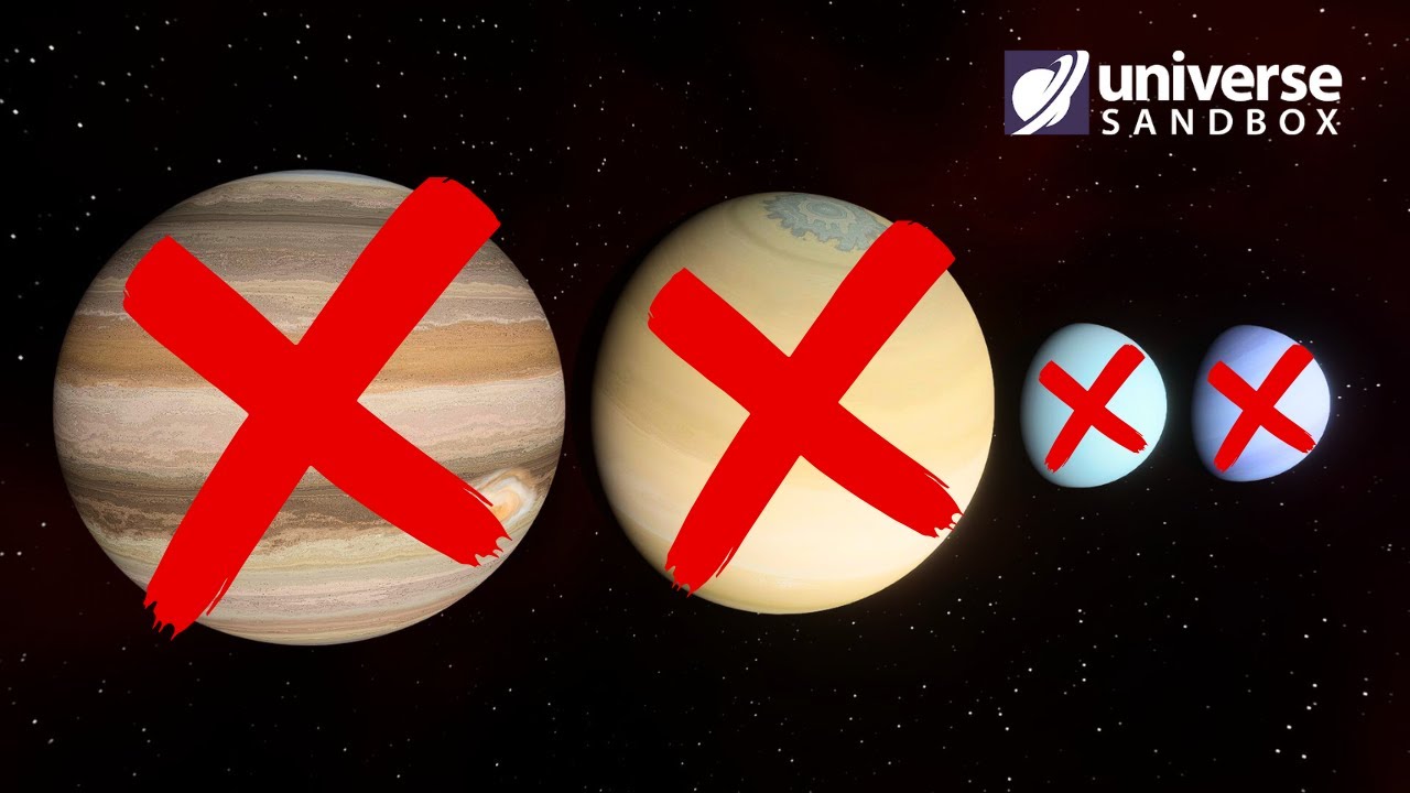 Что, если бы газовые гиганты исчезли? Universe Sandbox
