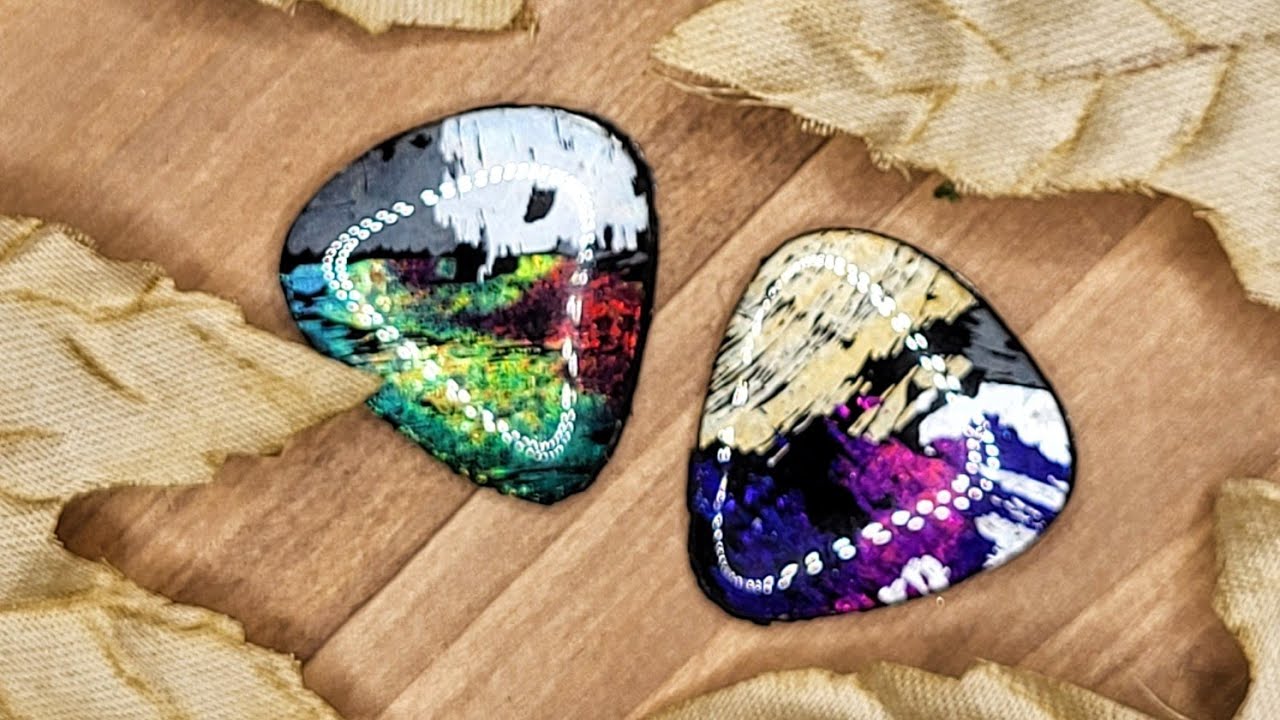 Nail foils on polymer clay!