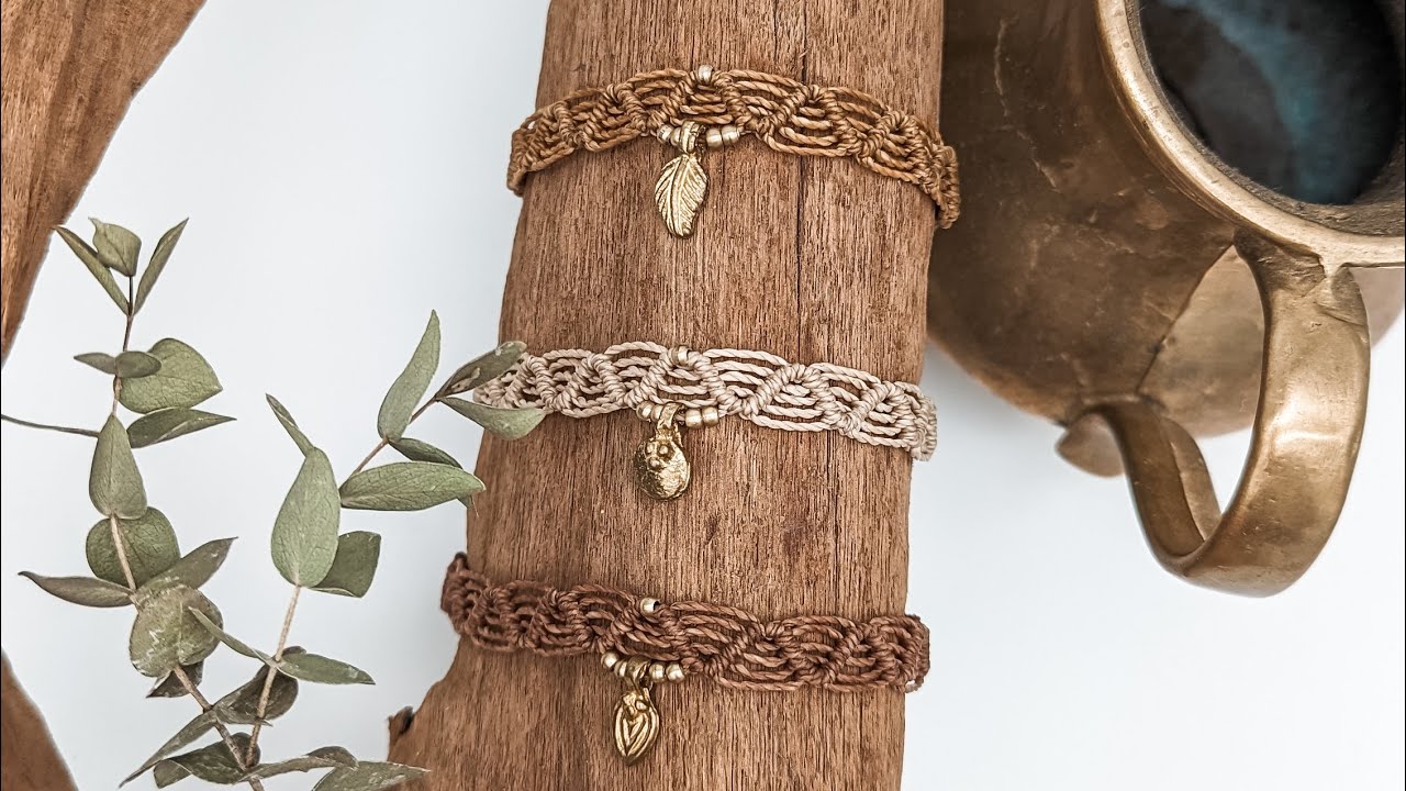 Der Rippenknoten - Armband mit Wellenmuster ∆ Siralome DIY-Set ∆ Makramee-Video-Tutorial