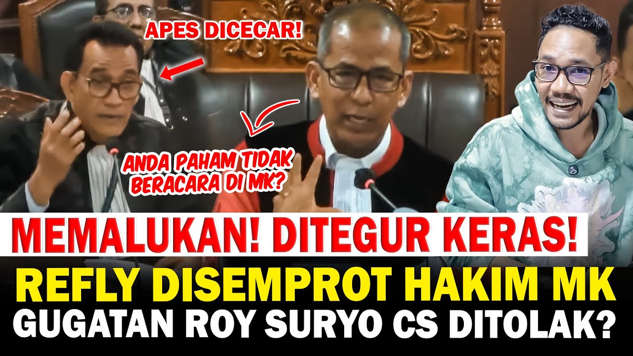 Memalukan! Refly Harun Disemprot Hakim MK Gara-Gara Ini!