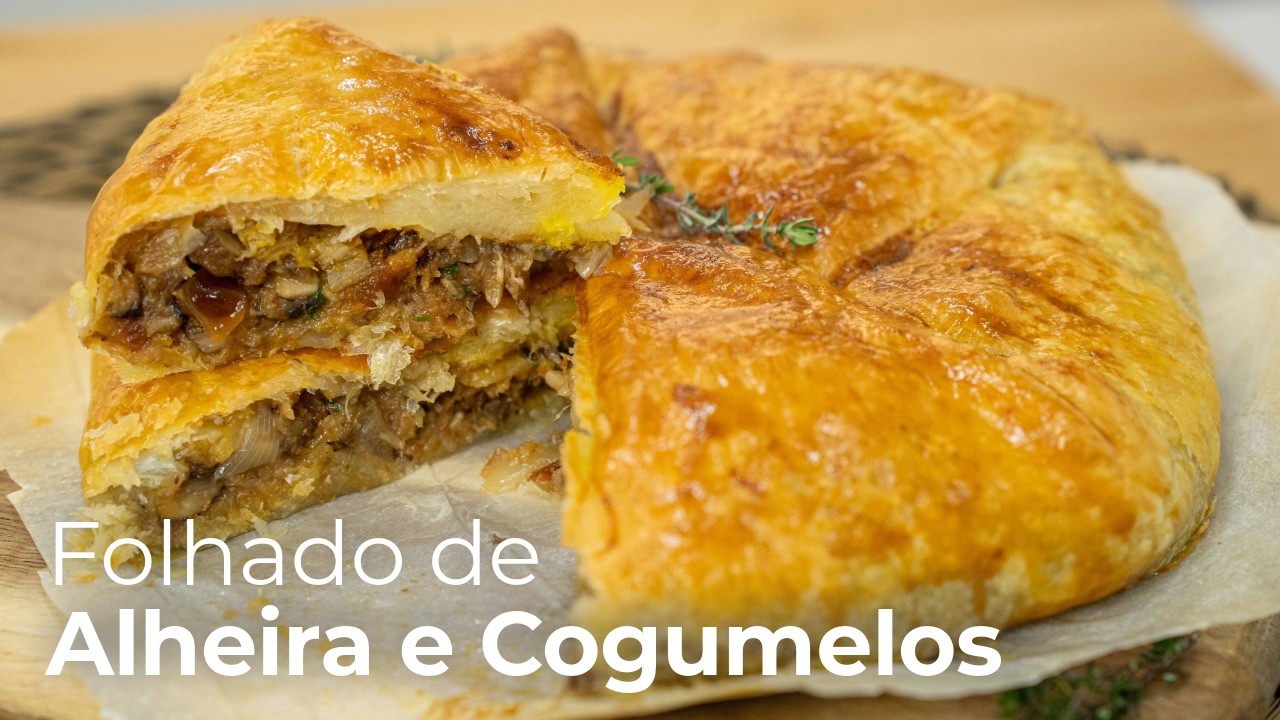 Folhado de Alheira e Cogumelos – Na Airfryer, Fácil, Rápido e Delicioso! 😋