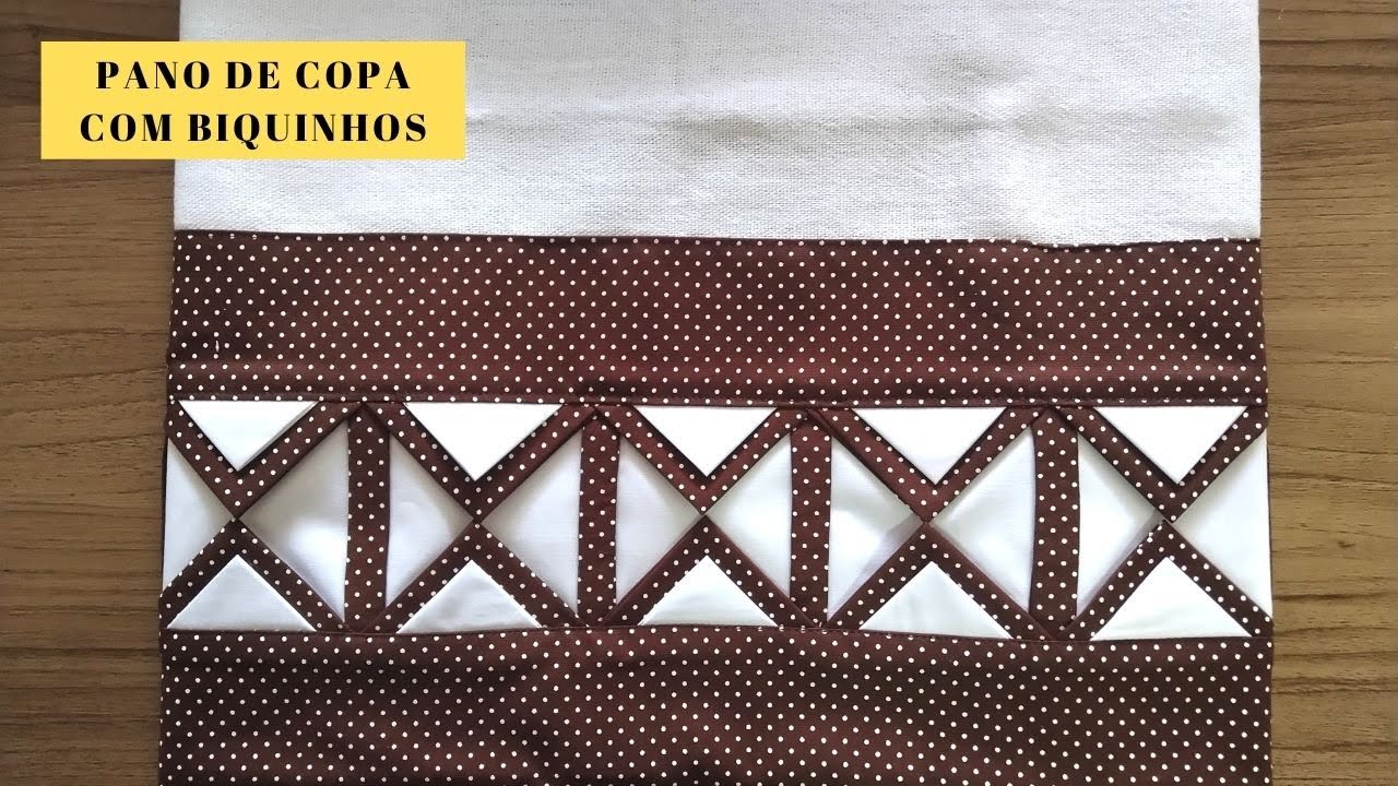 PANO DE COPA COM BIQUINHOS DUPLOS