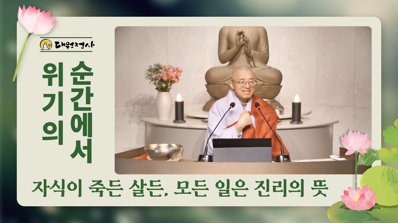 상주 대원정사 일요법회 실시간 법문