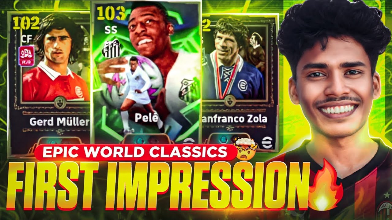 The New Glitch Cards 🤕📈108 New Epic GERD MULLER ×108 PELE & ZOLA🥶💀  first impression in efootball26💥