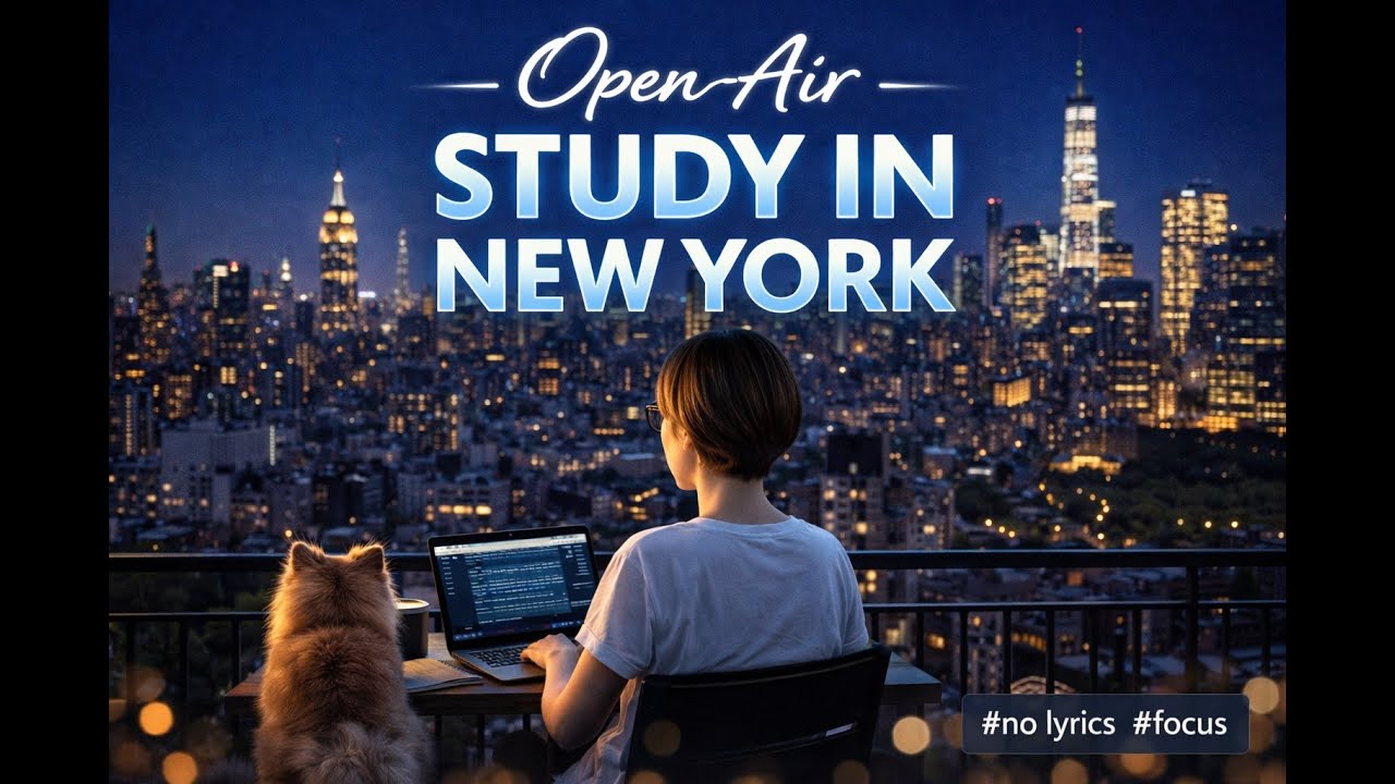 Open-Air Study in New York 🗽 Calm Focus Music for Deep Concentration
