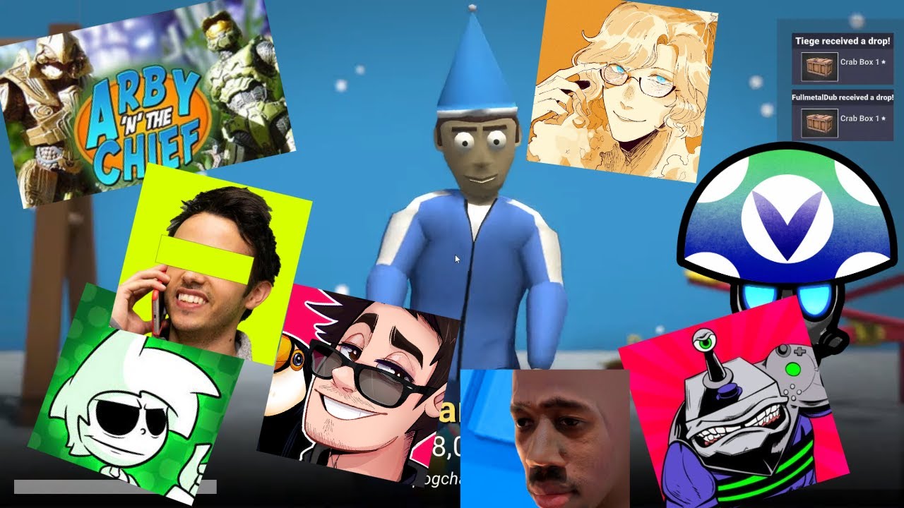 Crab game with random famous internet people - Rev After Hours [Vinesauce]