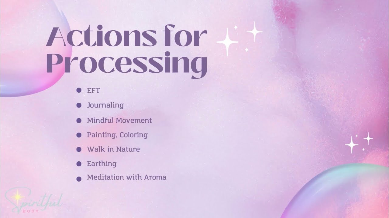 Spiritful Body Free E-Course Video 15: Actions for Processing Emotions 