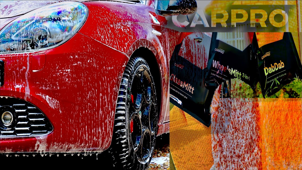 Carpro New WheelsMitt, GlassMitt & DabDab Car Wash Mitt Reviews & Demonstrations!