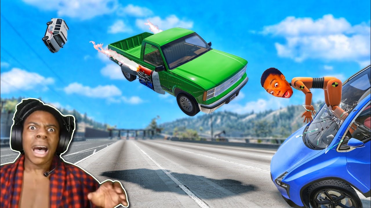 Ракетный фургон: смешные моменты 🤣 - [BeamNG.Drive]