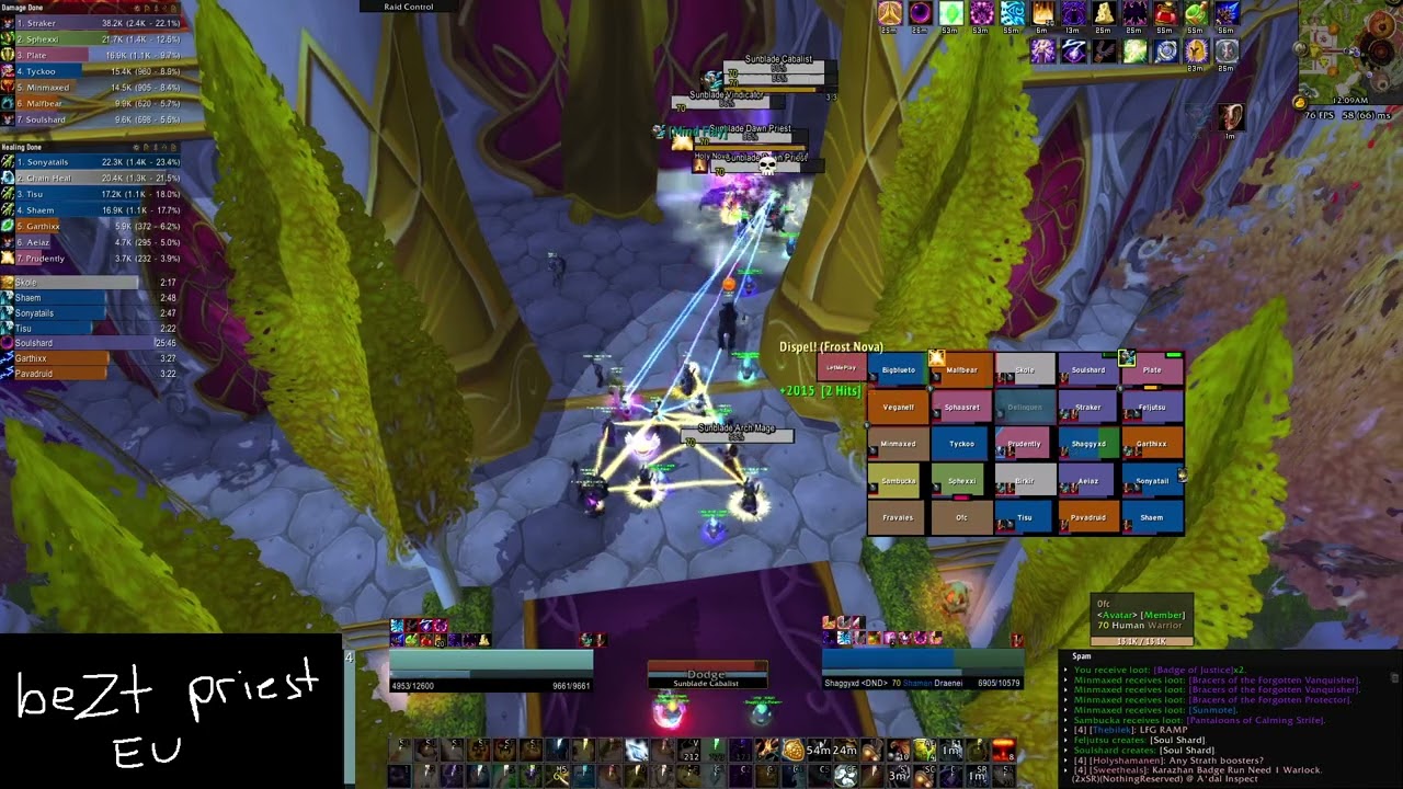 Avatar's world #2 Sunwell Plateau run | Holy Priest | WoW Classic TBC
