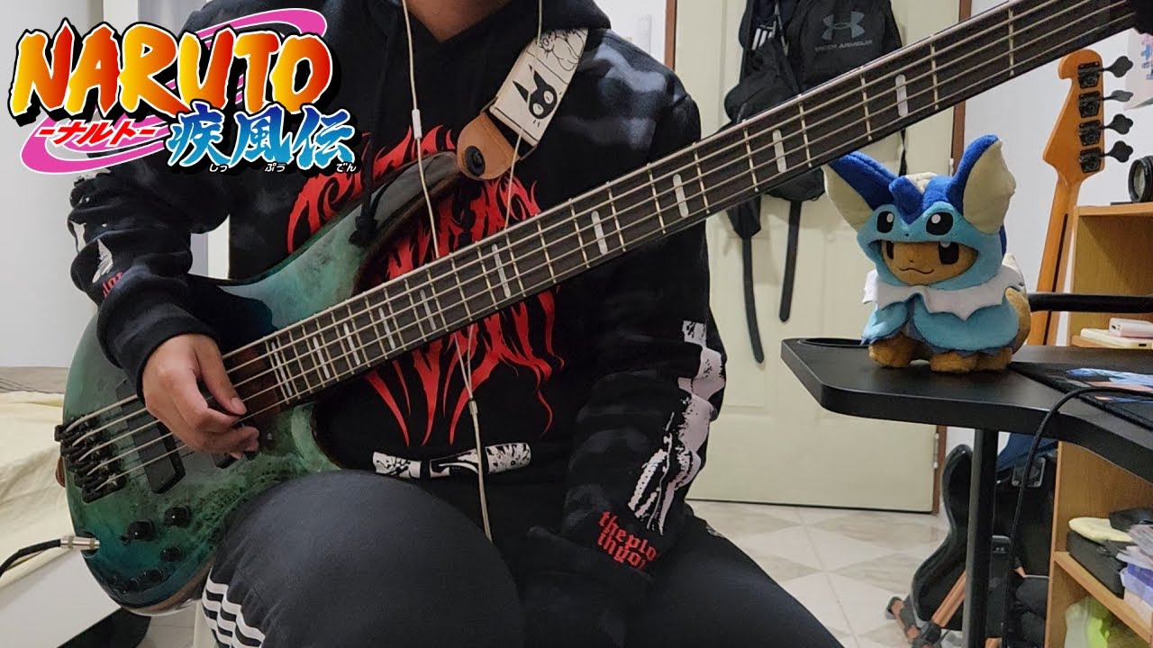 【Naruto Shippuden】Silhouette - KANA-BOON | Bass Cover