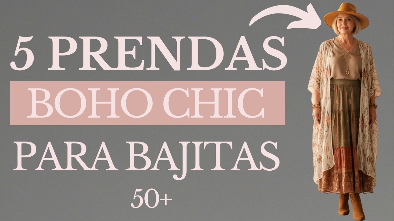 Si Eres Bajita 50+: Estas 5 Prendas BOHO CHIC Te Har&aacute;n Ver M&aacute;s Alta
