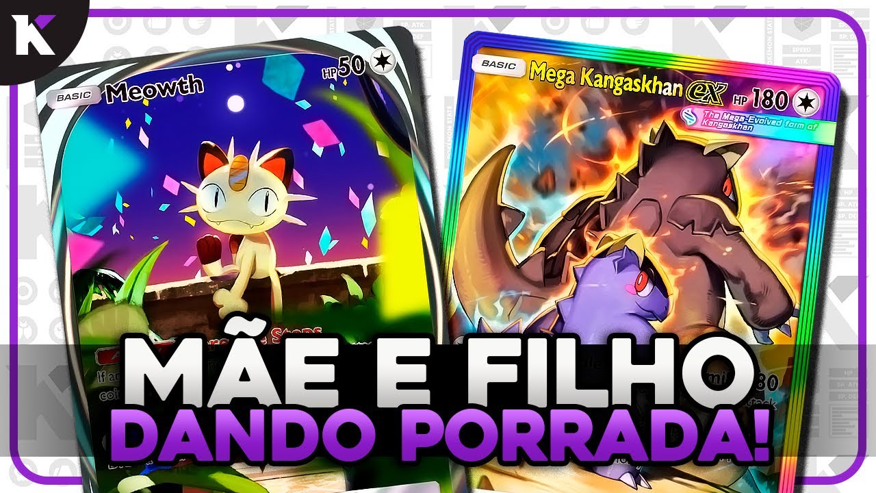 MEGA KANGASKHAN: Mãe e Filho DANDO PORRADA! - Pokémon TCG Pocket