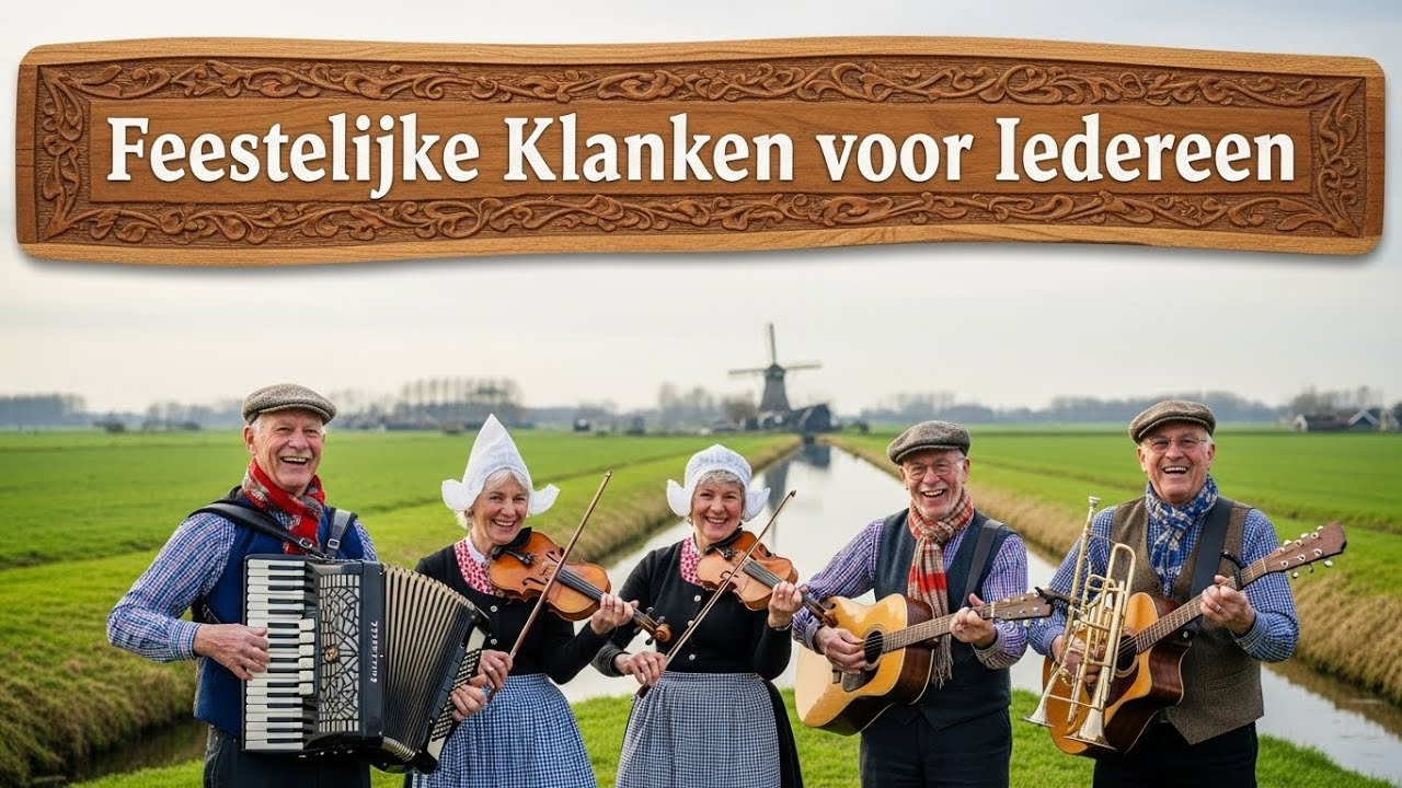 Nederlandse Volksmuziek 🎶 Feestelijke Klanken voor Iedereen 🇳🇱 Gezellig & Hartverwarmend