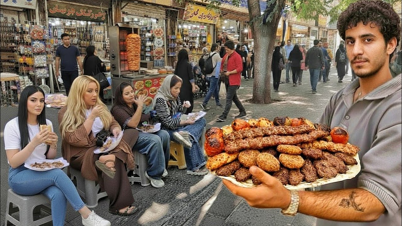 🔥IRAN Street Food & Mood!!! Vibes Inside the Bustling Grand Bazaar 🇮🇷