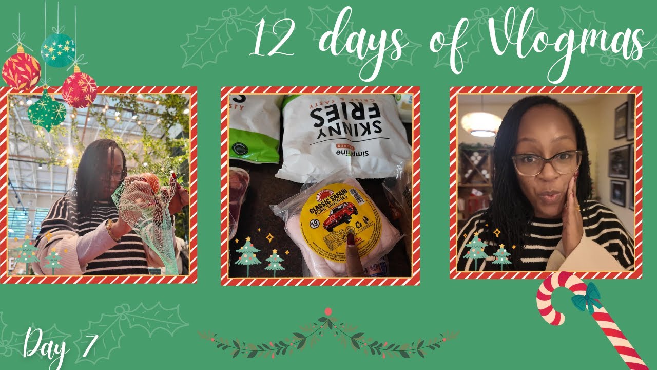 VLOGMAS DAY 7: Weekly Shopping | Groceries Haul | Cozy rainy day indoors