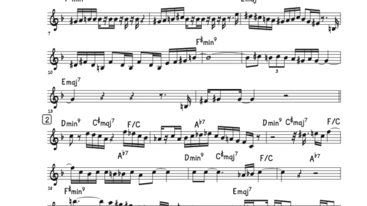 Soulful - Roy Hargrove Solo Transcription