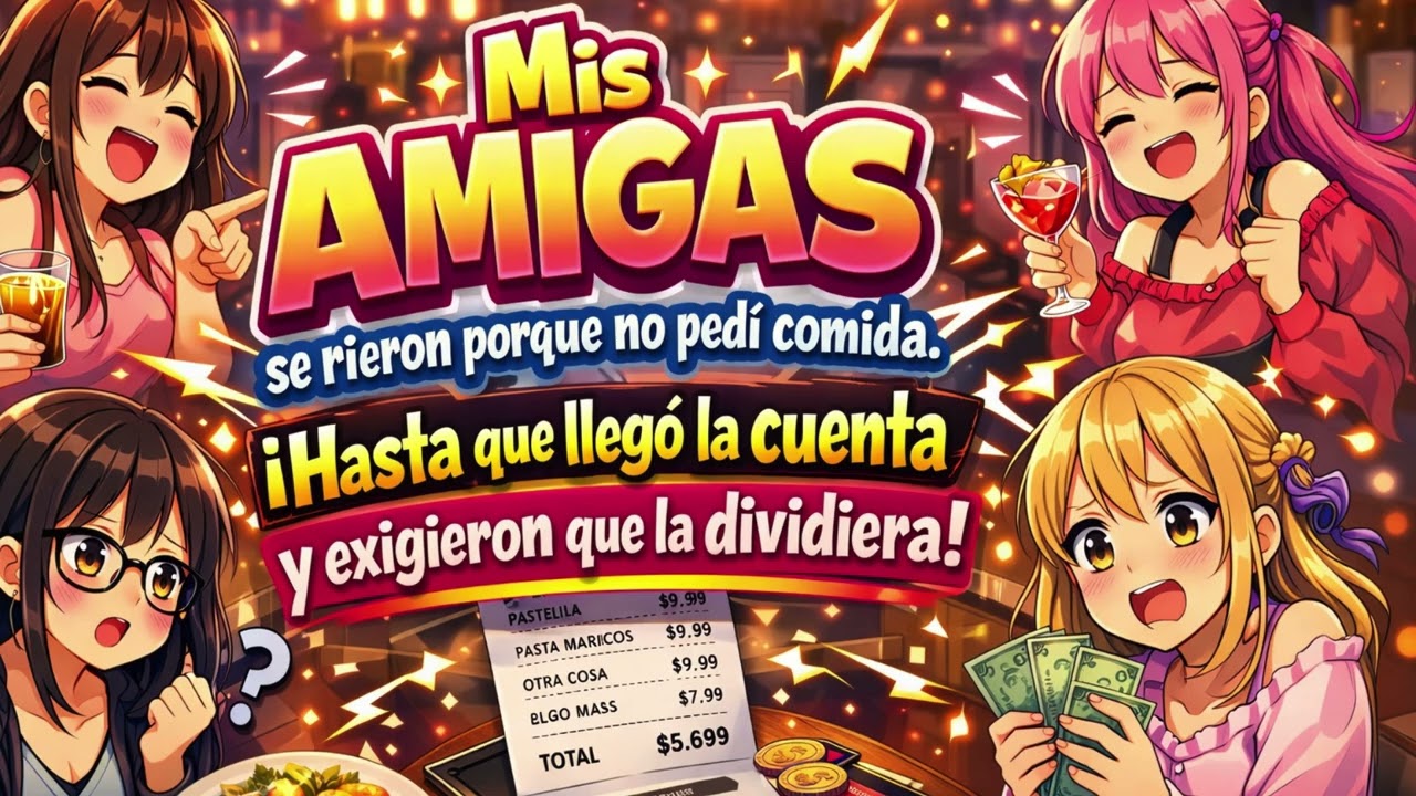 Mis AMIGAS se rieron porque no pedí comida. Hasta que llegó la cuenta y exigieron que la pagara