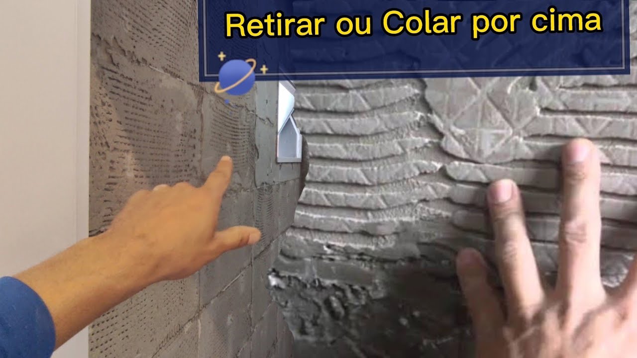 Preciso retirar Argamassa da parede para assentar porcelanato? Posso colar por cima de argamassa ?