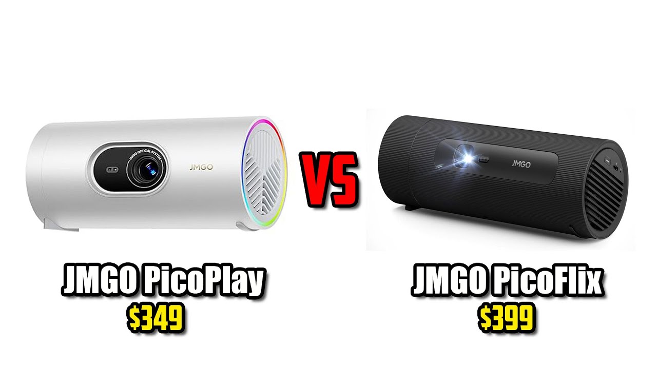 JMGO PicoPlay vs PicoFlix - In-Depth Comparison - Which Amazon Google TV DLP Projector Is Better?